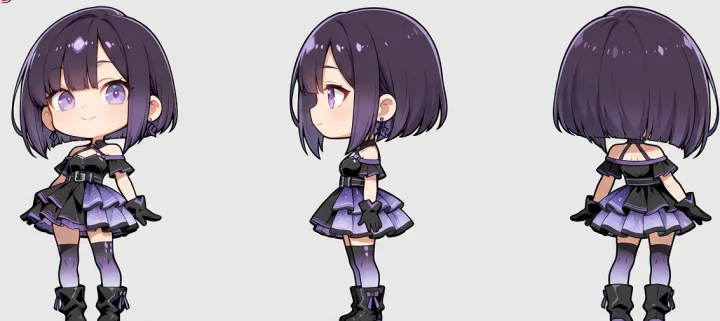 Saki Noir official character design